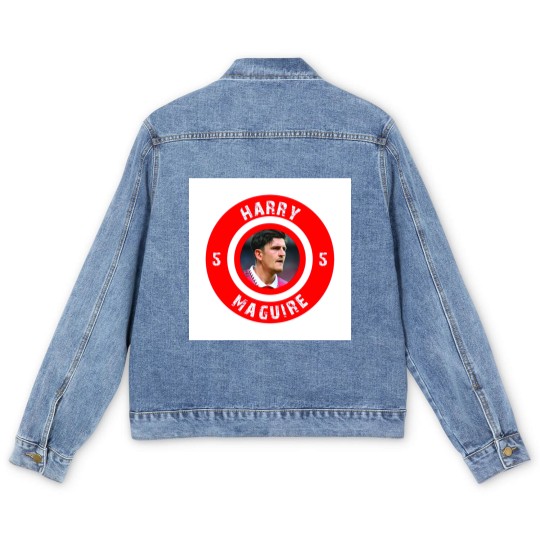 Discover Harry Maguire Throw Pillow Men's Denim Jackets