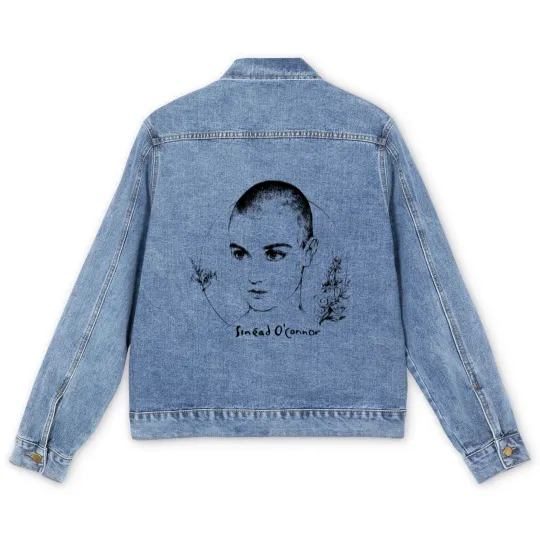 Discover RIP Sinead O'Connor Men's Denim Jackets, Sinead O'Connor Men's Denim Jackets, Sinead O'Connor Men's Denim Jackets