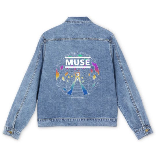 Discover Muse Unisex Men's Denim Jackets: Resistance Moon