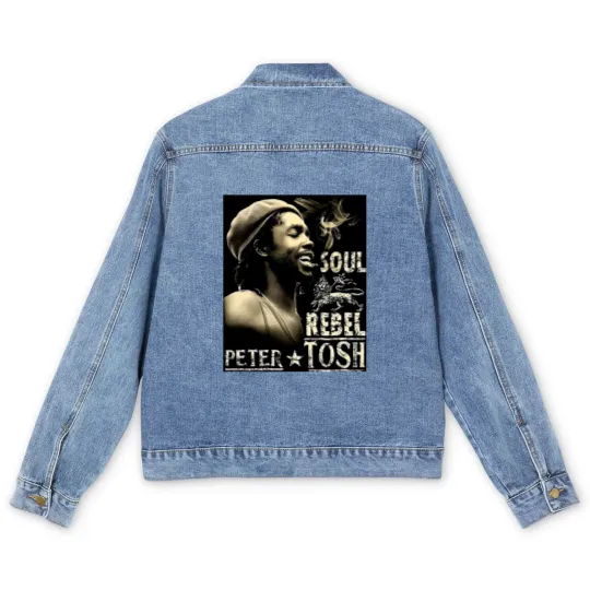 Discover Peter Tosh Jamaican Reggae Music Men's Denim Jackets