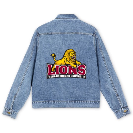 Discover College Of Freed–Hardeman Lions Team Men's Denim Jackets
