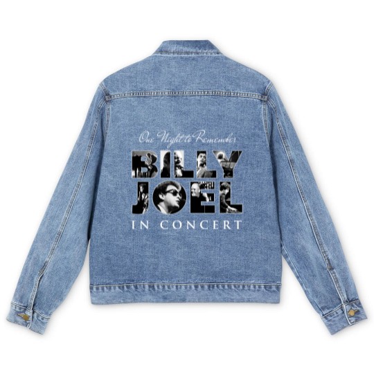 Discover One Night To Remember Billy Joel Tour Men's Denim Jackets, Billy Joel Merch Men's Denim Jackets