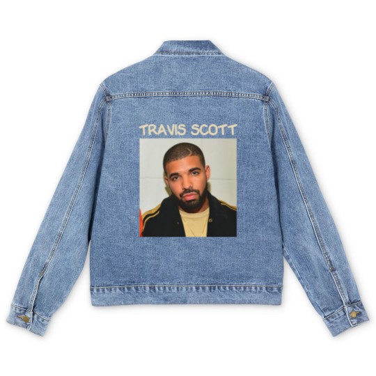 Discover Travis Drake | Rapper Funny Meme Men's Denim Jackets Oddly Specific