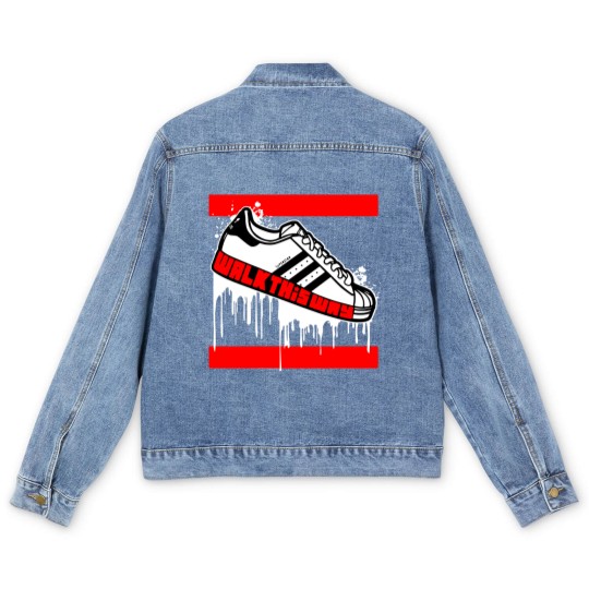 Discover Walk This Way Drip: Men's Graphic Men's Denim Jackets