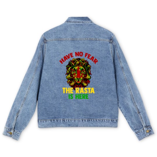 Discover Rastafari Rasta Reggae Jah Gift Judah Marley Men's Denim Jackets
