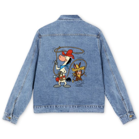 Discover Quick Draw McGraw  Baba Looey Ropin Men's Denim Jackets