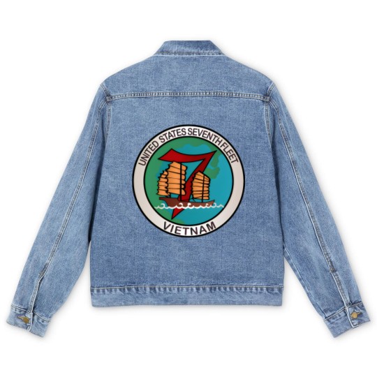 Discover Navy United States Seventh Fleet Vietnam Men's Denim Jackets