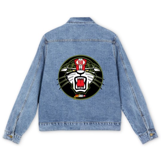 Discover Marco Simoncelli Tiger Logo Men's Denim Jackets