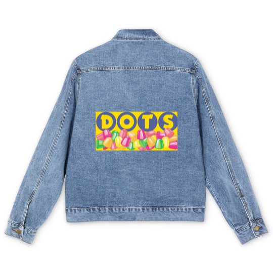 Discover Dots Candy Gumdrops Men's Denim Jackets