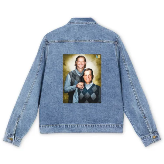 Discover Streetwear - Football Justin Herbert and Jim Harbaugh Men's Denim Jackets