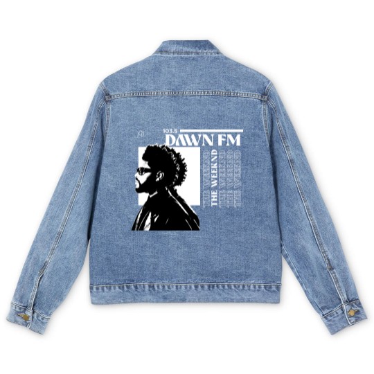 Discover Weeknds Men's Denim Jackets / Dawn Fm Custom Album Cover Men's Denim Jackets