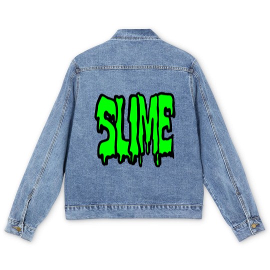 Discover Slime, nothing but pure disgusting slime Men's Denim Jackets