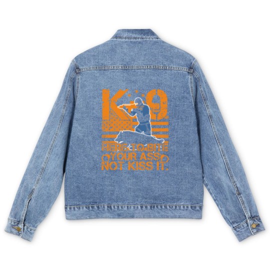 Discover K9 Police Officers Law Enforcement Men's Denim Jackets