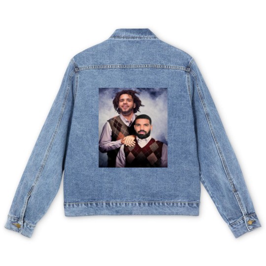 Discover Drake J Cole Men's Denim Jackets -Vintage 90s Men's Denim Jackets- Retro Rap Vintage 90S Y2k Bootleg Men's Denim Jackets