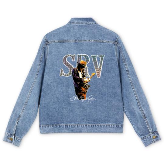 Discover Stevie Ray Vaughan legends never die Essential Men's Denim Jackets