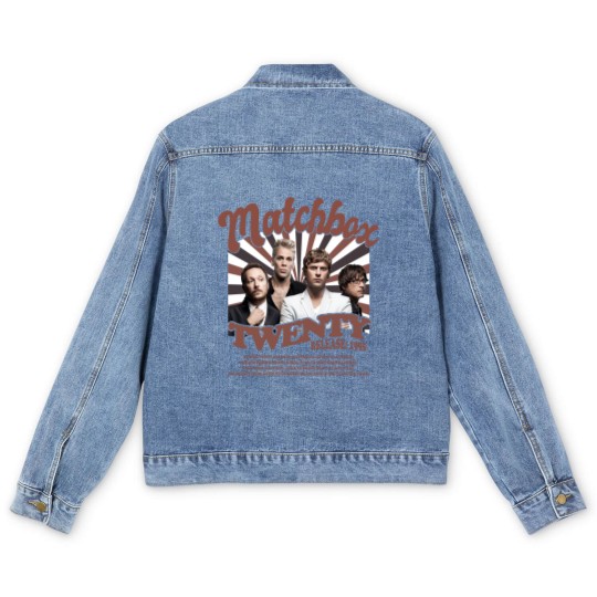 Discover Matchbox Twenty Merch Music Men's Denim Jackets, Matchbox Twenty Rock Tour Music Graphic Men's Denim Jackets