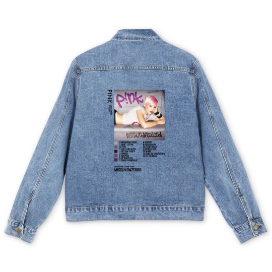 Discover Pink Missundaztood Album Men's Denim Jackets