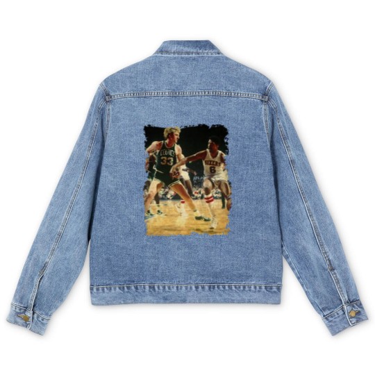 Discover GOAT vs Dr. J Men's Denim Jackets