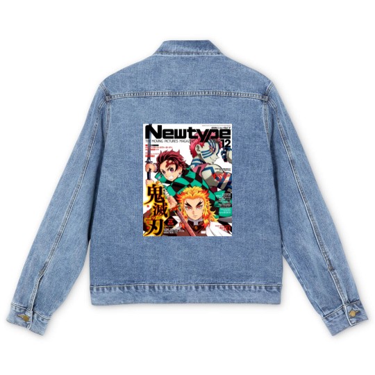 Discover Newtype Kimetsu Magazine Men's Denim Jackets