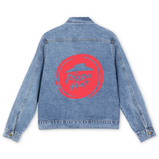 Discover Pizza Hut Logo Men's Denim Jackets