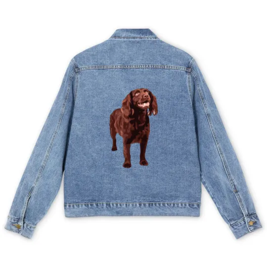 Discover Boykin Spaniel Men's Denim Jackets Men's Denim Jackets