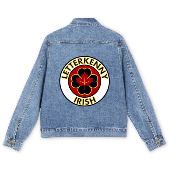 Discover irish letter Men's Denim Jackets
