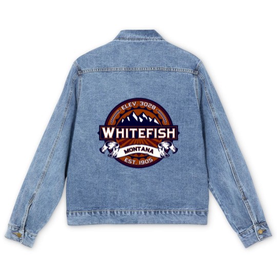 Discover Whitefish Vibrant Men's Denim Jackets