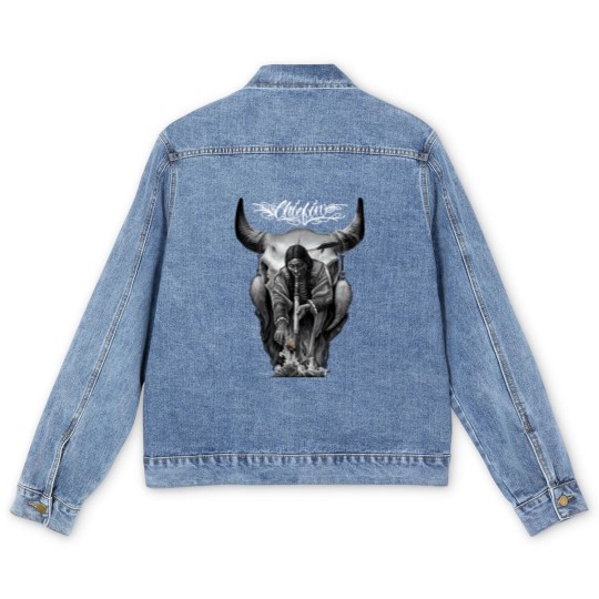 Discover david gonzales art chiefin Men's Denim Jackets