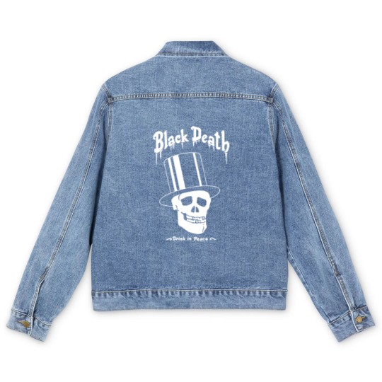 Discover Black Death Vodkas N Roses Men's Denim Jackets
