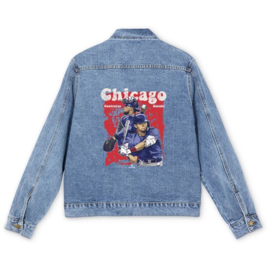 Discover Willson Contreras Men's Cotton Men's Denim Jackets  Chicago Baseball Willson Contreras