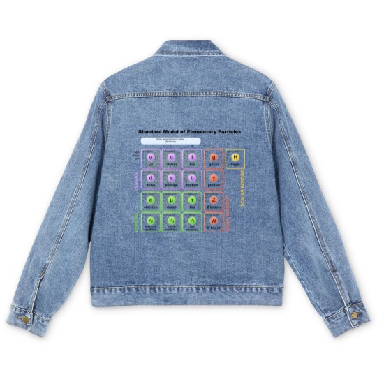 Discover Elementary Particles - Standard Model Men's Denim Jackets