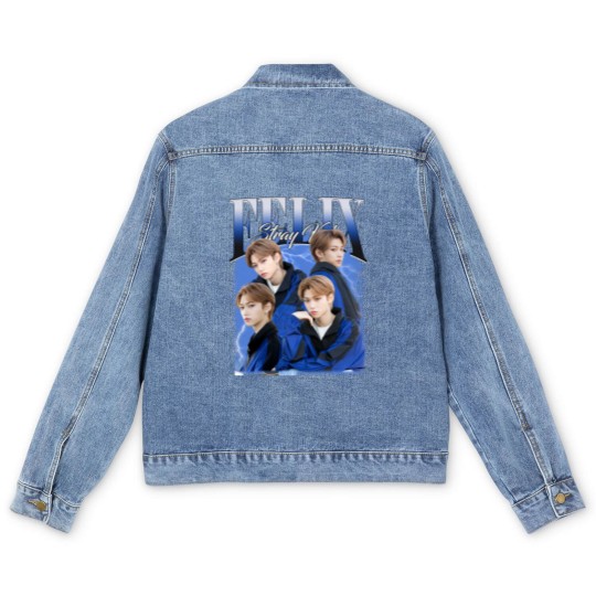 Discover Vintage Stray Kids Felix Lee Men's Denim Jackets