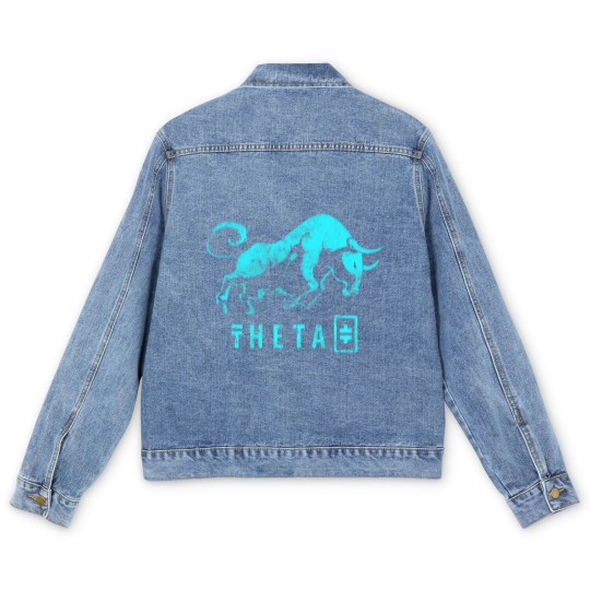 Discover THETA Crypto BULLRUN Blockchain Token Men's Denim Jackets