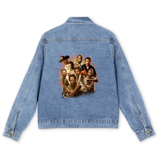 Discover Shop Rick-Grimes Walking Show-Dead Big-Fans New-World-Tour Customized Men's Denim Jackets HoodieSweaterLong SleeveTank TopPremium Men's Denim Jackets Men's Denim Jackets