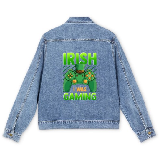 Discover Irish I Was Gaming Men's Denim Jackets