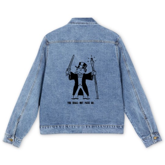 Discover You Shall Not Pass Go Men's Denim Jackets