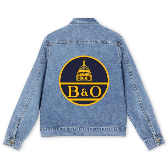 Discover Vintage B&O railroad logo - Railroad - Men's Denim Jackets