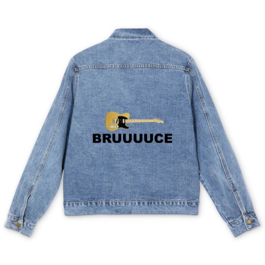 Discover Bruuuuce Classic Men's Denim Jackets, Bruce Springsteen Tour Men's Denim Jackets