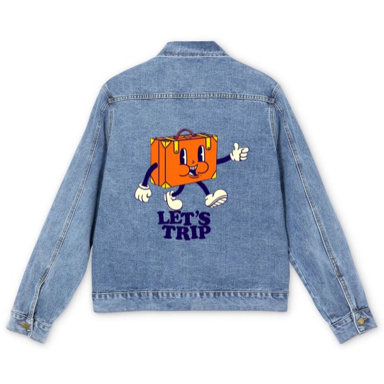 Discover Sturniolo Triplets Merch Lets Trip Casey Funny Trip Merch Men's Denim Jackets