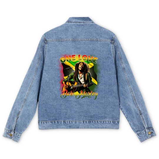 Discover Bob Marley , One love, One love movie Men's Denim Jackets