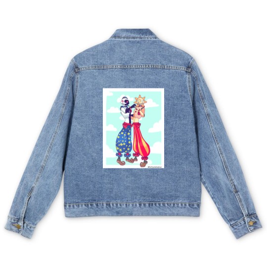 Discover Sun and Moon fnaf Long Men's Denim Jackets