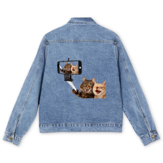 Discover CATS SELFIE PHOTO Men's Denim Jackets