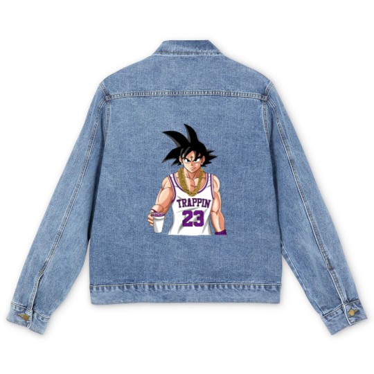 Discover Trap Goku Men's Denim Jackets