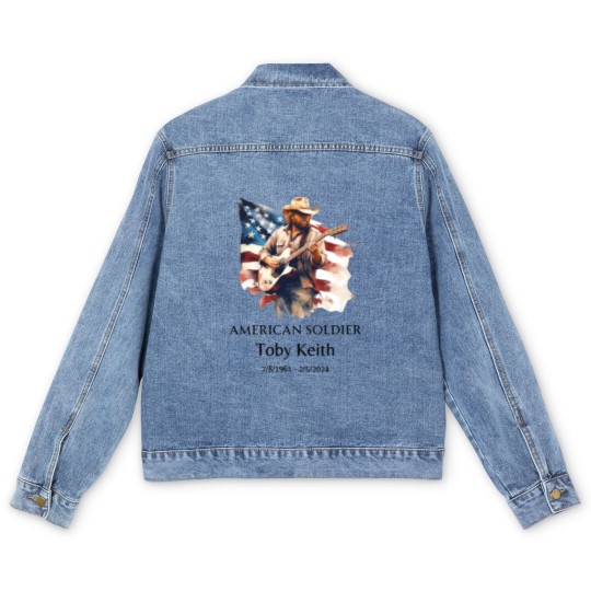 Discover Toby Keith American soldier Men's Denim Jackets