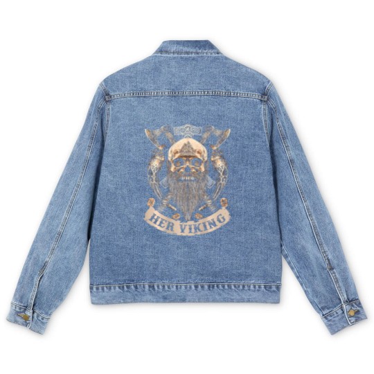 Discover her viking his shieldmaiden couple t Men's Denim Jackets