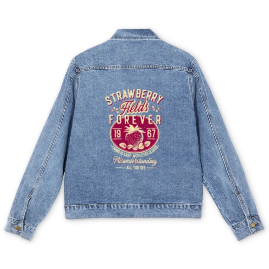 Discover Strawberry Fields Forever Men's Denim Jackets
