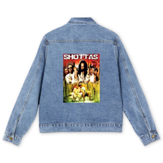 Discover Shottas Jamaican Crime Gangsta Movie Men's Denim Jackets