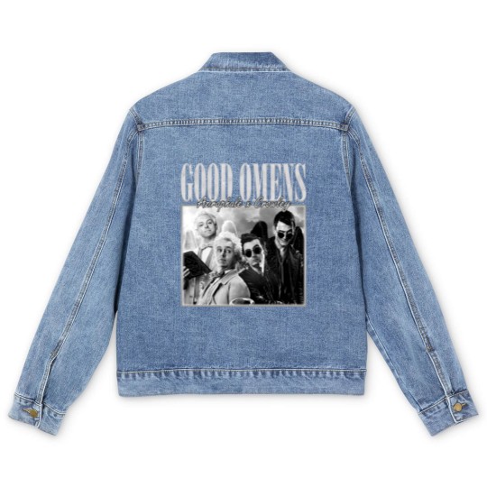 Discover Good Omens Movie Men's Denim Jackets, Aziraphale 2023 Movie Bootleg Men's Denim Jackets