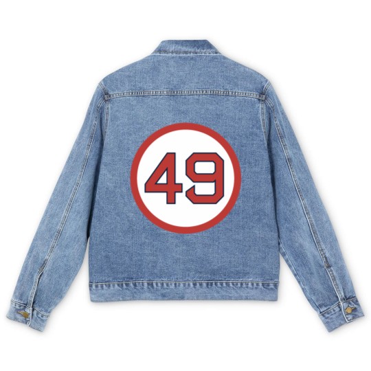 Discover Tim Wakefield 49 Jersey Number (2) 6+4+3=2 Boston Men's Denim Jackets