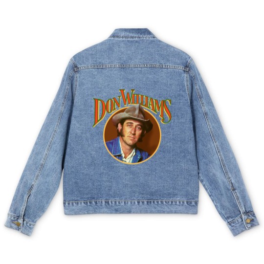 Discover Don Williams Retro Vintage Men's Denim Jackets, Don Williams Men's Denim Jackets